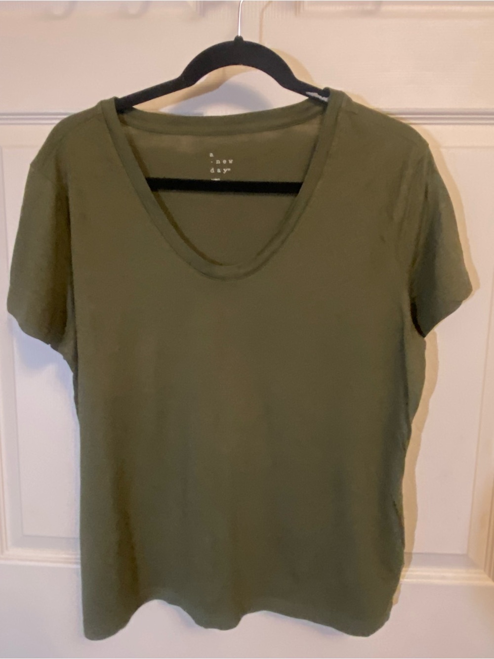 a new day Olive Green Scoop Neck Short Sleeve Tee